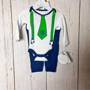 Koala Kids Newborn St Patrick's Day Matching Set Sz NB